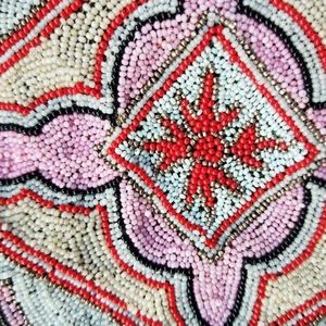 Vintage French beaded clutch bag